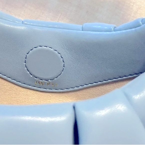 JW Pei Ruched Hobo Structured Handbag in Light Blue NWOT - Picture 7 of 9